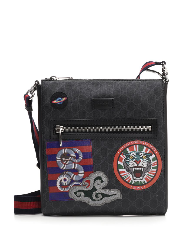 gucci night courrier gg supreme messenger bag