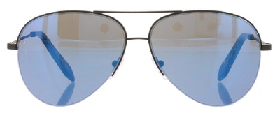 Victoria Beckham Classic Black Sea Sunglasses In Blue