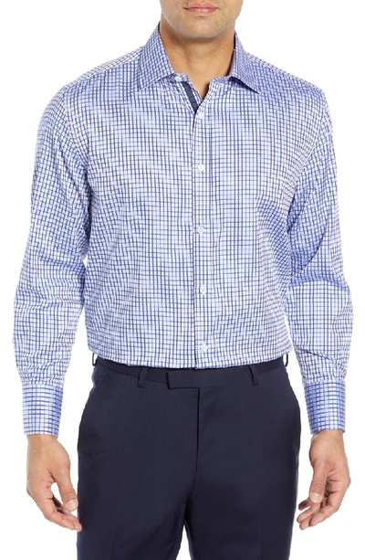 English Laundry Regular Fit Check Dress Shirt In Blue