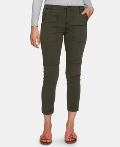 1.state Utility-pocket Straight-leg Pants In Olive Earth