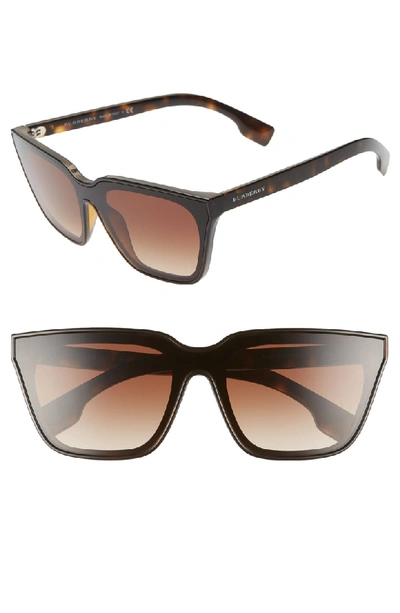 Burberry 40mm Square Sunglasses - Black/ Dark Havana Gradient