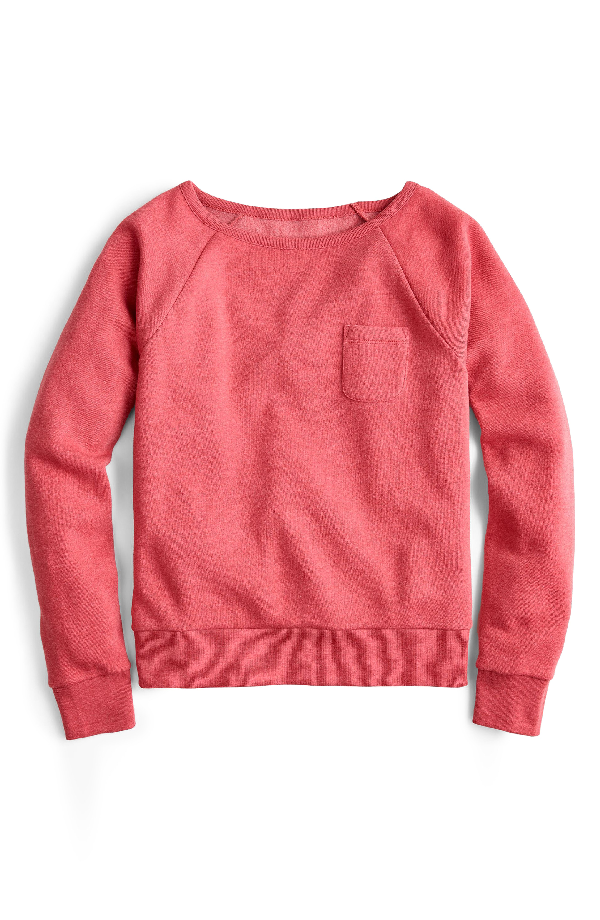 j crew pocket sweatshirt