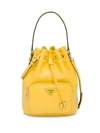 Prada Mini Bucket Bag In Sole|giallo