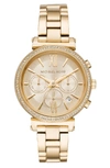 Michael Kors Sofie Chronograph Bracelet Watch, 39mm In Gold