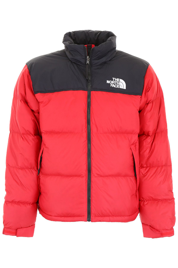 the north face red puffer jacket