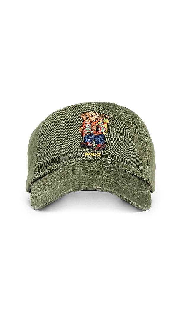 olive polo hat