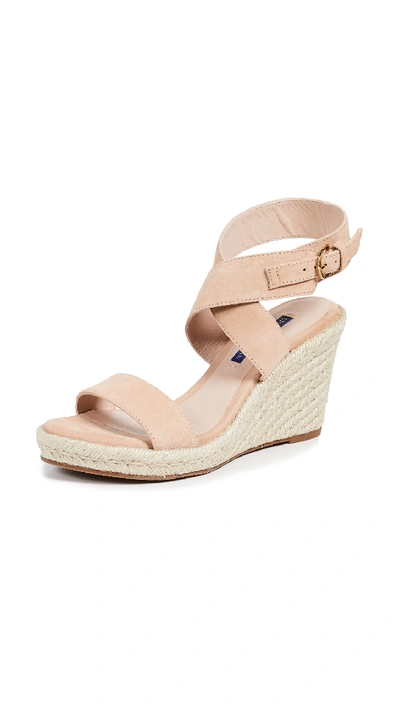 Stuart Weitzman Lexia Wedge Sandals In Adobe