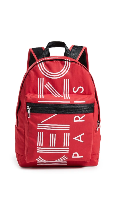Kenzo Sport Backpack In Medium Red