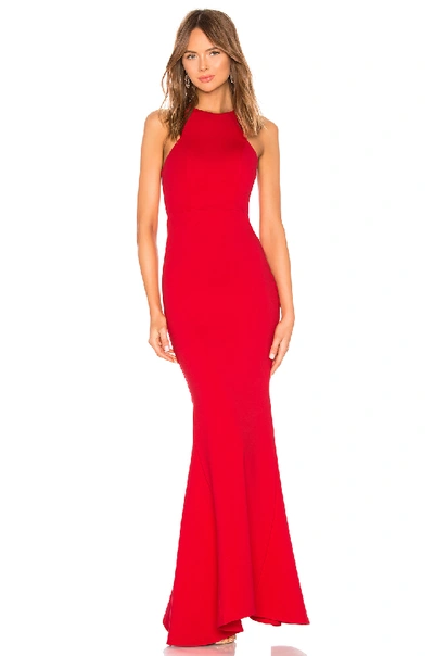 Lovers & Friends Abby Gown In Red