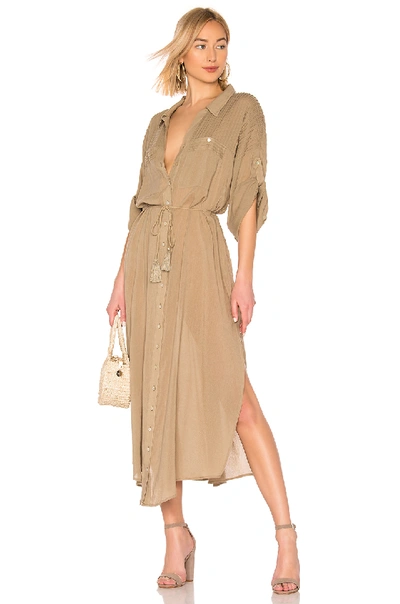Spell & The Gypsy Collective Linda Shirt Dress In Brown