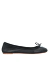 Anna Baiguera Ballet Flats In Black