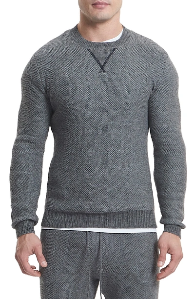 Goodlife Slim Fit Crewneck Sweater In Heather Grey