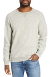 Billy Reid Quilted Crewneck Sweatshirt In Light Grey