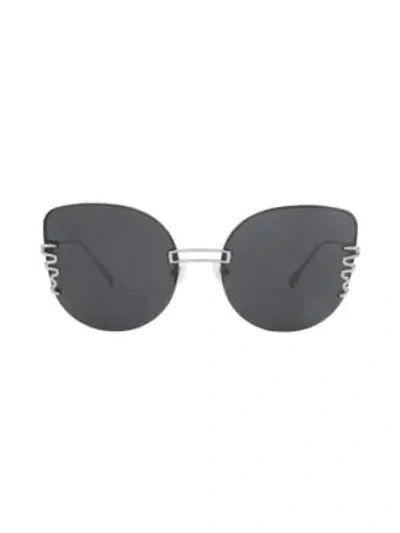 For Art's Sake Girlboss 61mm Cat Eye Sunglasses In Black