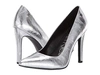 Silver Metallic Leather