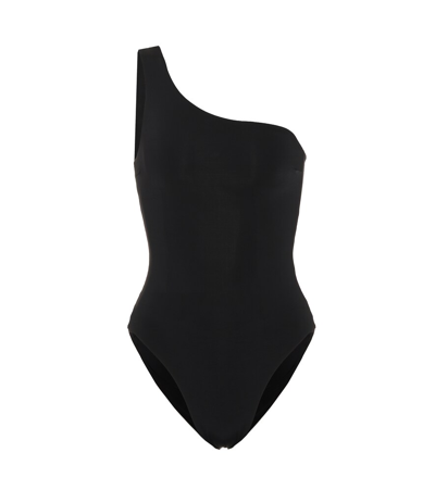 Haight Organic Lycra One-shoulder Swimsuit In Black