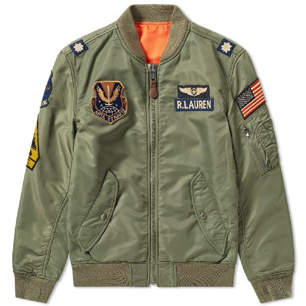 ralph lauren green bomber jacket