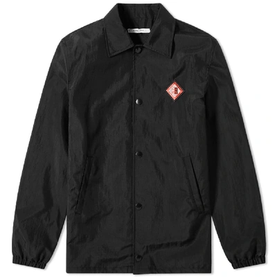 Givenchy Cordura Logo Coach Jacket In Black