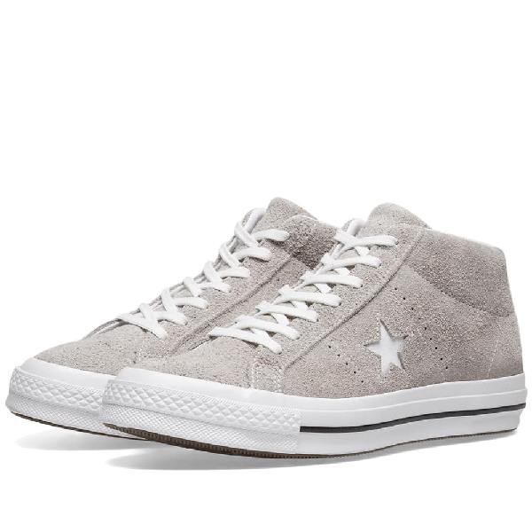 converse one star suede grey