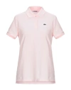 Lacoste Polo Shirts In Light Pink