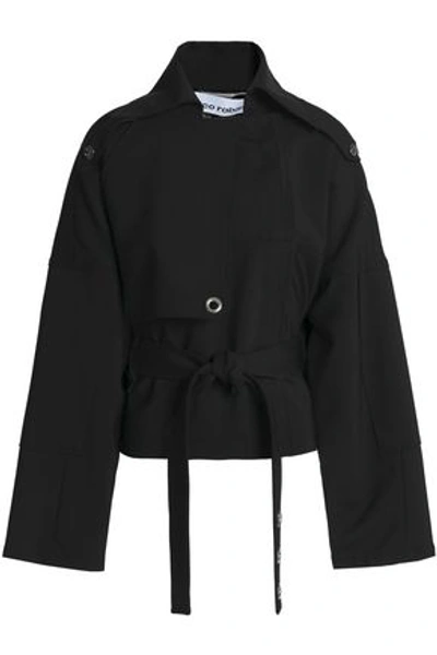 Paco Rabanne Woman Wool-blend Jacket Black