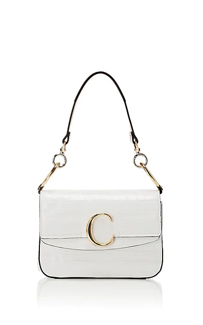 ChloÉ Leather Shoulder Bag - White | ModeSens