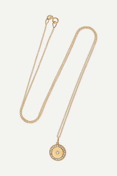 Andrea Fohrman Full Moon 18-karat Gold Diamond Necklace