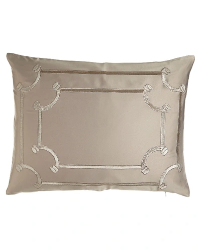 Lili Alessandra King Vendome Sham In Gray
