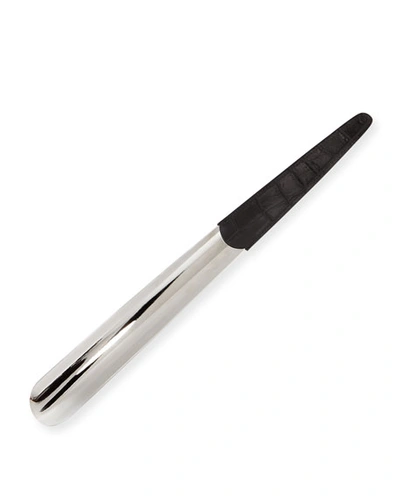 Utile 4 Fifty/fifty Leather Shoehorn In Black
