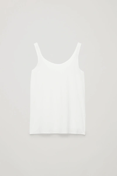 Cos Seamless Vest Top In White