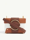 Yuzefi Asher Leather Shoulder Bag In Bianco/rust