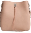 Rebecca Minkoff Darren Deerskin Leather Shoulder Bag - Beige In Doe