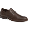 John Varvatos Star Usa Seagher Plain Toe Derby In Wood Brown