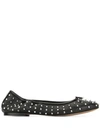 Sam Edelman Women's Fanley Studded Leather Ballet Flats In Black