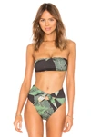 Beach Riot X Revolve Kelsey Bikini Top In Black Palm