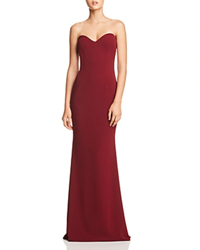 Katie May Myra Strapless Sweetheart Gown - 100% Exclusive In Bordeaux