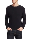 Brunello Cucinelli Cashmere, Silk & Wool Crew Sweater In Black