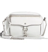 Rebecca Minkoff Blythe Leather Crossbody Bag - White In Optic White
