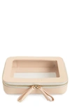 Truffle Clarity Jetset Cosmetics Case In Dusty Blush