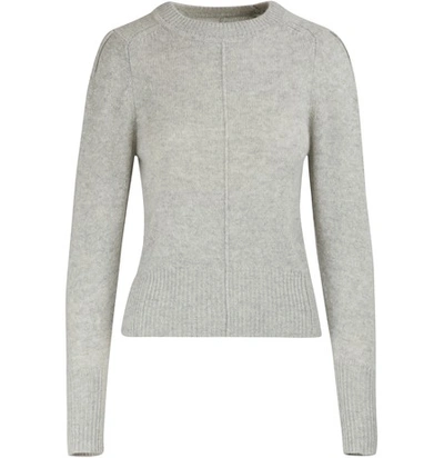 Isabel Marant Puff Sleeve Cashmere Sweater In Light Grey