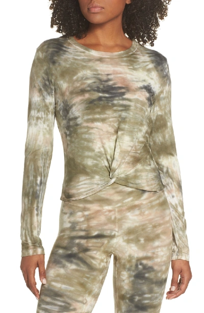 Electric & Rose Shell Knot Shirt In Camo Wash Army
