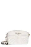 Prada Diagramme Camera Bag In Bianco