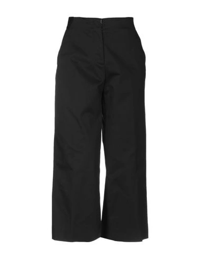 Versace Cropped Pants & Culottes In Black