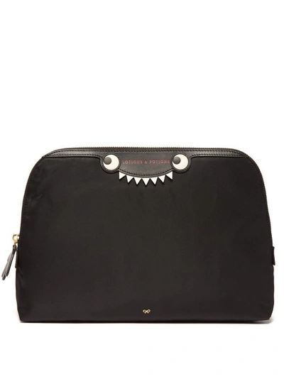 Anya Hindmarch Monsters Pouch In Black