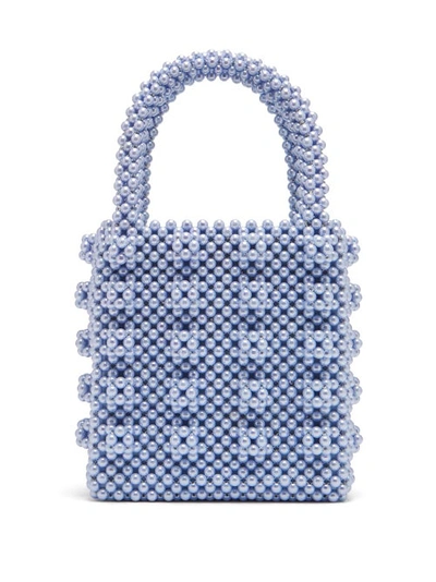 Shrimps Antonia Faux-pearl Embellished Bag In Blue
