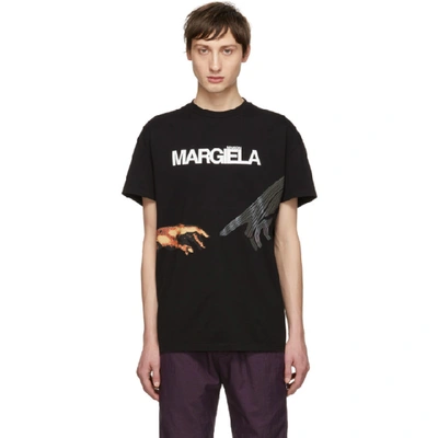 klo Velsigne Fremmedgørelse Maison Margiela Martin Margiela Tshirt Hands Reflective In Black | ModeSens