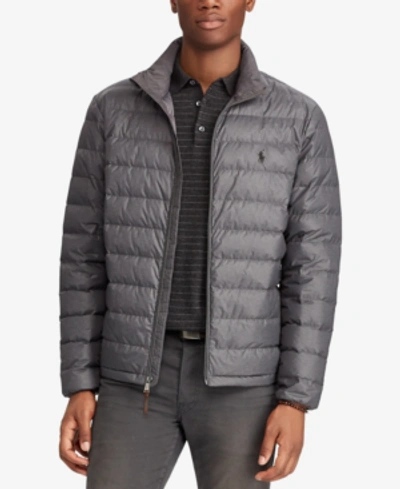 Polo Ralph Lauren Packable Down Puffer Jacket In Windsor Heather | ModeSens