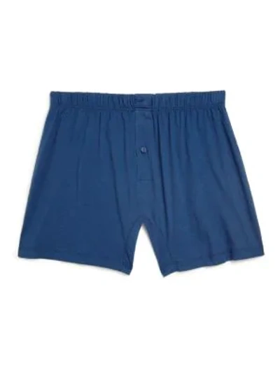 2(x)ist Pima Cotton Boxers In Estate Blue