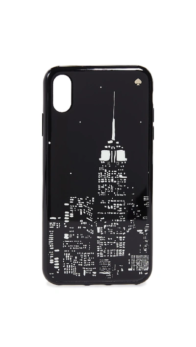 Kate Spade Glow In The Dark Skyline Iphone Xs Max Case In Black Multi
