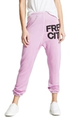 Freecity Sweatpants In Pink Gum Glass